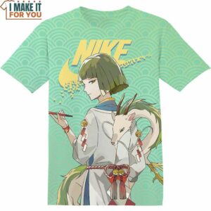 Ghibli Spirited Away Haku 3D Art Nike Shirt, Retro Nike Graphic Shirts