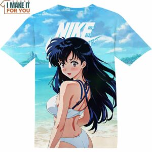 Inuyasha Kagome Beach Summer Nike Shirt, Eye-catching Nike Graphic T-shirts