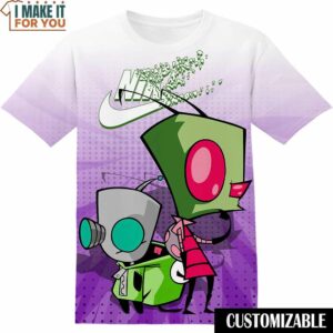 Invader Zim Nike Shirt, Retro Nike Graphic T-shirts For Nostalgic Gifts