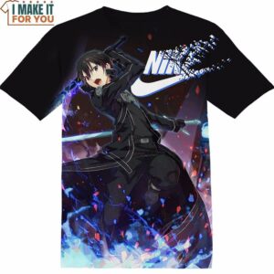Kirigaya Kazuto Sword Art Online Kirito Fighting Nike Shirt, Exclusive Nike Graphic T-shirts