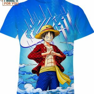 Monkey D. Luffy One Piece Nike 3D Shirt, Unique Nike Graphic Tees For Gifts
