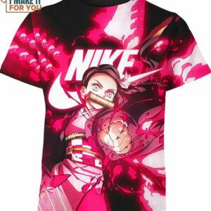 Nezuko Kamado Demon Slayer 3D Pink Nike Shirt, Vintage Nike Graphic Tees Nezuko Kamado Demon Slayer 3D Pink Nike Shirt, Vintage Nike Graphic Tees