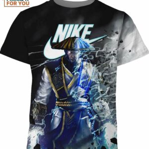 Raiden Mortal Kombat Nike Shirt, Modern Nike Graphic T-shirts