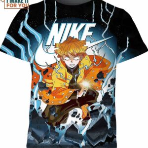 Zenitsu Agatsuma Demon Slayer Nike Shirt for Fan, Nike Graphic T-shirts For Men