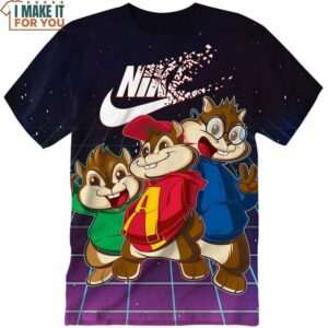 Alvin and the Chipmunks Cartoon Nike Shirt, Graphic Nike T-shirts