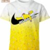 Cartoon Gift The Simpsons Just Do It Later Nike 3D Shirt, Modern Nike Graphic T-shirts