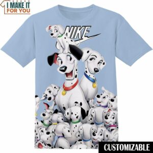 Disney 101 Dalmatians Love 3D Nike Tee, Cool Nike Graphic T-shirts