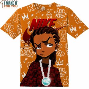 Gift For Cartoon Fan Riley Freeman The Boondocks Nike 3D Shirt, Nike Graphic Shirts