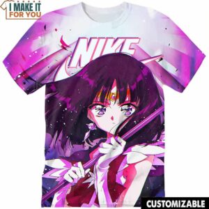 Sailor Moon Sailor Saturn Nike 3D Shirt, Eye-catching Nike Graphic T-shirts For Standout Gifts