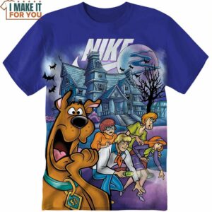 Scoobydoo and Friends Scoobydoo Nike Halloween Shirt, Bold Nike Graphic Shirts For Fashion Enthusiasts