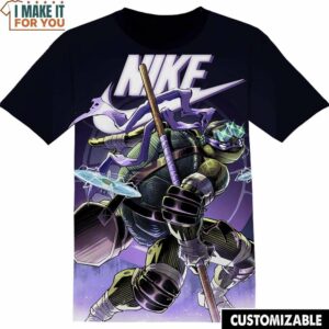 Teenage Mutant Ninja Turtles Donatello Nike 3D Shirt, High-quality Nike Graphic Tees For Premium Gifts