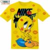 Cartoon Gift Tweety Nike Lips Kiss Shirt, Vintage Nike Graphic Tees For Collectors