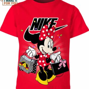Disney Gift Minnie Mouse Shopping Nike Shirt, Eye-catching Nike Graphic T-shirts