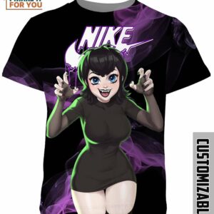 Hotel Transylvania Mavis Loughran Nike Halloween Shirt, Trendy Nike Graphic Shirts For Her