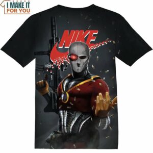 Gift for DC Fan Deadshot Nike 3D Shirt, Retro Nike Graphic Shirts