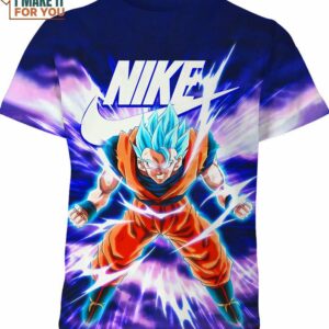 Dragon Ball Songohan Blue Nike Shirt, Unique Nike Graphic Tees