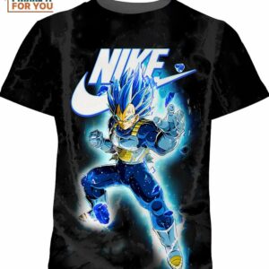 Cartoon Gift Dragon Ball Vegeta Nike 3D Shirt, Stylish Nike Graphic Shirts