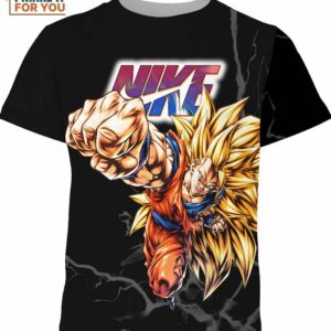 Songoku Super Saiyan Nike Shirt for Fan, Bold Nike Graphic Prints Songoku Super Saiyan Nike Shirt for Fan, Bold Nike Graphic Prints
