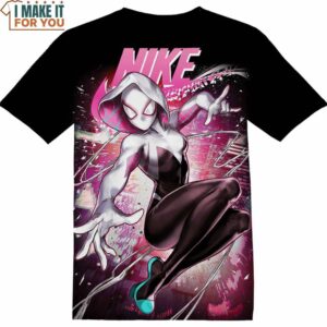 Ghost Spider Woman Nike Shirt, Marvel Gift, Nike Graphic Design Shirt