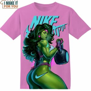 She Hulk Nike Shirt, Gift for Marvel Fan, Vintage Nike Graphic Tee