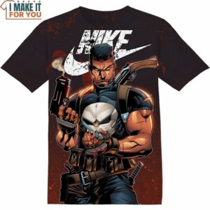 The Punisher Nike Shirt, Gift for Marvel Fan, Stylish Nike Graphic Shirt