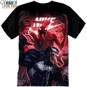 Venom vs Carnage Nike Shirt, Gift for Marvel Lover, Graphic Nike Tee