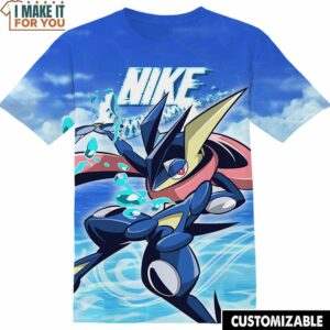 Greninja Amphinobi Pokemon Nike Shirt, Vibrant Pokemon Tee for Fans, Nike Graphic Tees