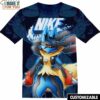 Lucario Nike 3D Shirt, Cool Pokemon Gifts, Stylish Nike Graphic Shirts