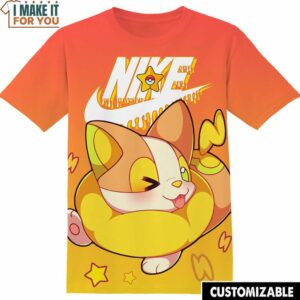 Yamper Pokemon Nike Shirt, Perfect Pokemon Gift Idea, Exclusive Nike Graphic T-shirts