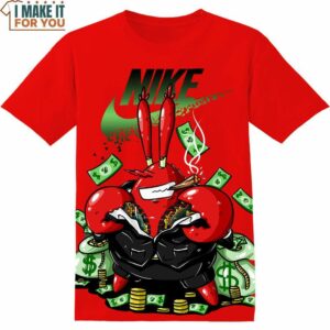 Mr. Krabs SpongeBob SquarePants Money Nike Shirt, Cartoon Gift for Fan