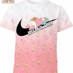 Patrick Star SpongeBob Just Do It Later Nike Shirt, Gifts for Adult Cartoon Lovers