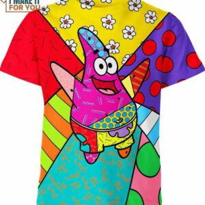 Patrick Star Spongebob Squarepants Colorful Shirt, Cartoon Lover Gifts for Him