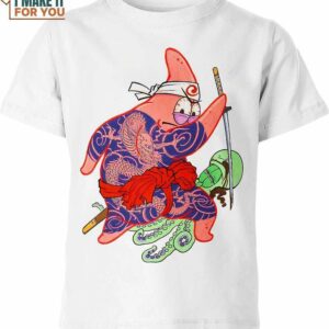Patrick Star Spongebob Squarepants Tatoo Shirt, Funny Cartoon Lover Gifts Ideas