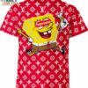 Spongebob Squarepants Supreme Louis Vuitton Shirt, Cartoon Gifts for Animation Fans