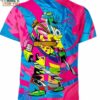 Spongebob Squarepants Teenage Mutant Ninja Turtles Shirt, Unique Gifts for Cartoons Lovers