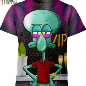 Squidward Louis Vuitton Spongebob Squarepants Shirt, Affordable Gifts for Cartoon Lovers