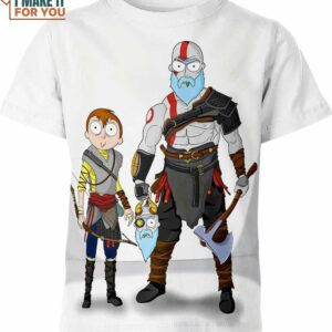 Rick And Morty God Of War Shirt, Rick And Morty Themed Gifts