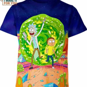 Rick And Morty Hintergrundbilder Shirt, Gift Rick And Morty