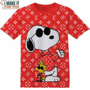 Cool Snoopy LV Shirt, Snoopy Gifts for Fan