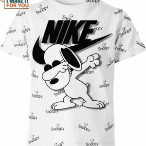 Dabbing Snoopy Nike Shirt, Snoopy Gifts For Men