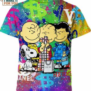 Peanuts Gucci Dior Louis Vuitton Rolex Shirt, Snoopy Gifts For Fan