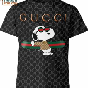 Snoopy Gucci 3D Shirt, Peanuts Snoopy Gifts