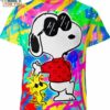 Snoopy Woodstock Louis Vuitton Colorful Shirt, Best Gifts For Snoopy Lovers