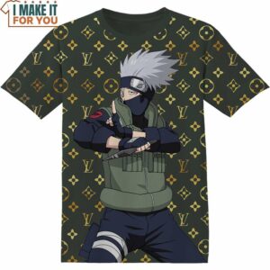 Kakashi Hatake LV 3D Shirt, Best Gifts for Anime Fans