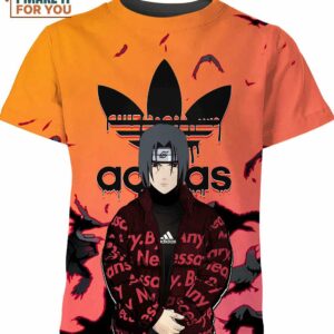 Uchiha Sasuke Adidas Shirt, Creative Gifts For Otaku