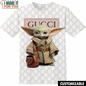 Baby Yoda Star War Gucci Luxury Shirt, Gift Ideas For Cartoon Lovers
