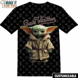 Baby Yoda Star War Louis Vuilton Luxury 3D Shirt, Gifts for Cartoons Lovers