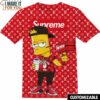 Bart Simpson Supreme LV Cool Shirt, Inexpensive Gift Ideas for Cartoon Lovers