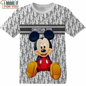 Disney Mickey Christian Dior Shirt, Unique Gift Ideas for Cartoon Lovers
