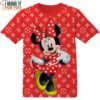 Disney Minnie Louis Vuilton 3D Shirt, Holiday Gift Ideas for Cartoon Lovers